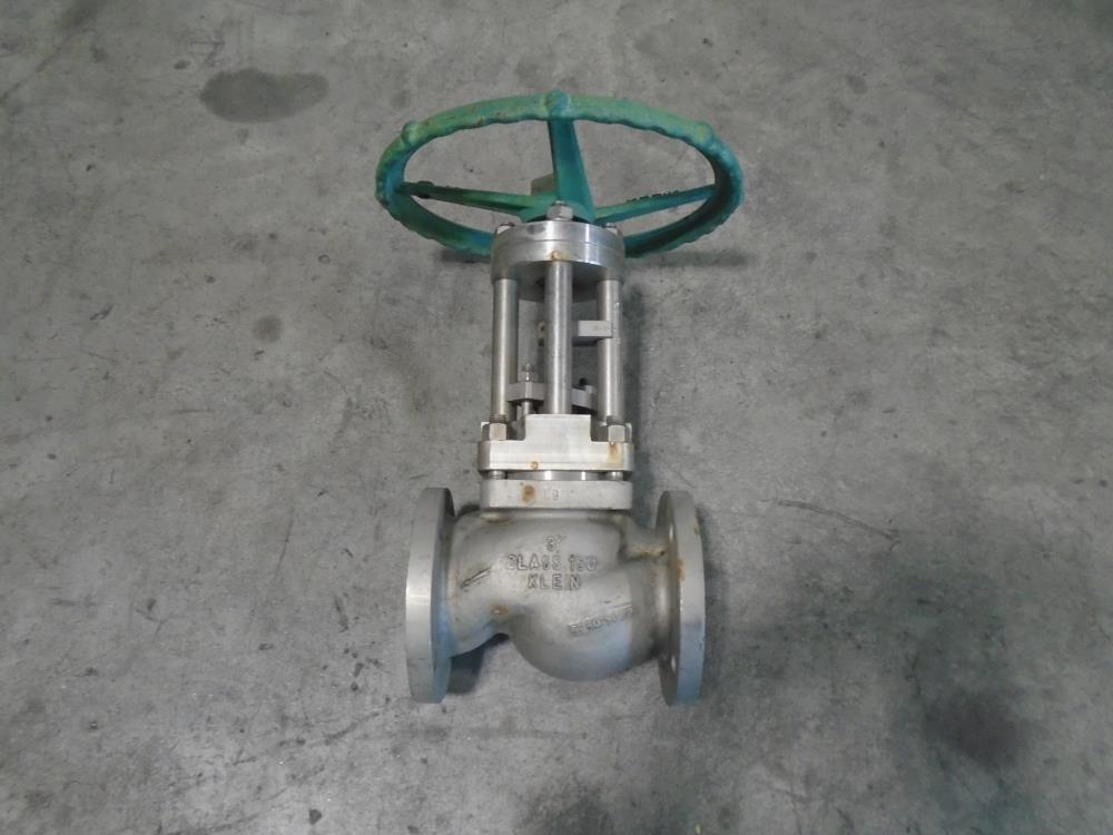 Klein 3" 150# CF8M Globe Valve 205571